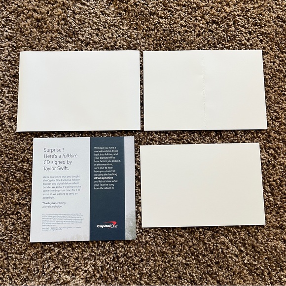 Taylor Swift Folklore Promo Card Bundle - Picture 2 of 3